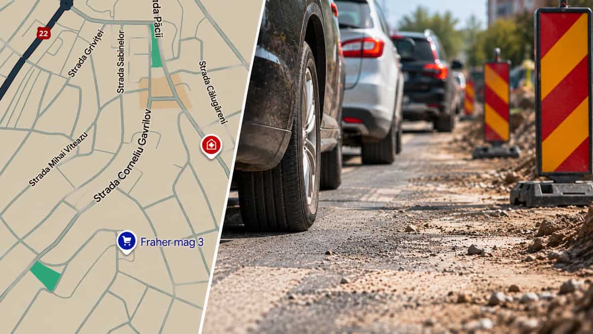Trafic reluat pe strada Gavrilov Corneliu din Tulcea, dar șantierul continuă