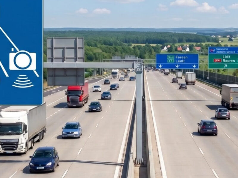 Polonia testează un indicator rutier care afișează și limita de viteză pe autostrăzi