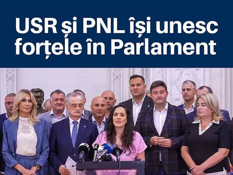 USR și PNL au încheiat un acord de colaborare parlamentară